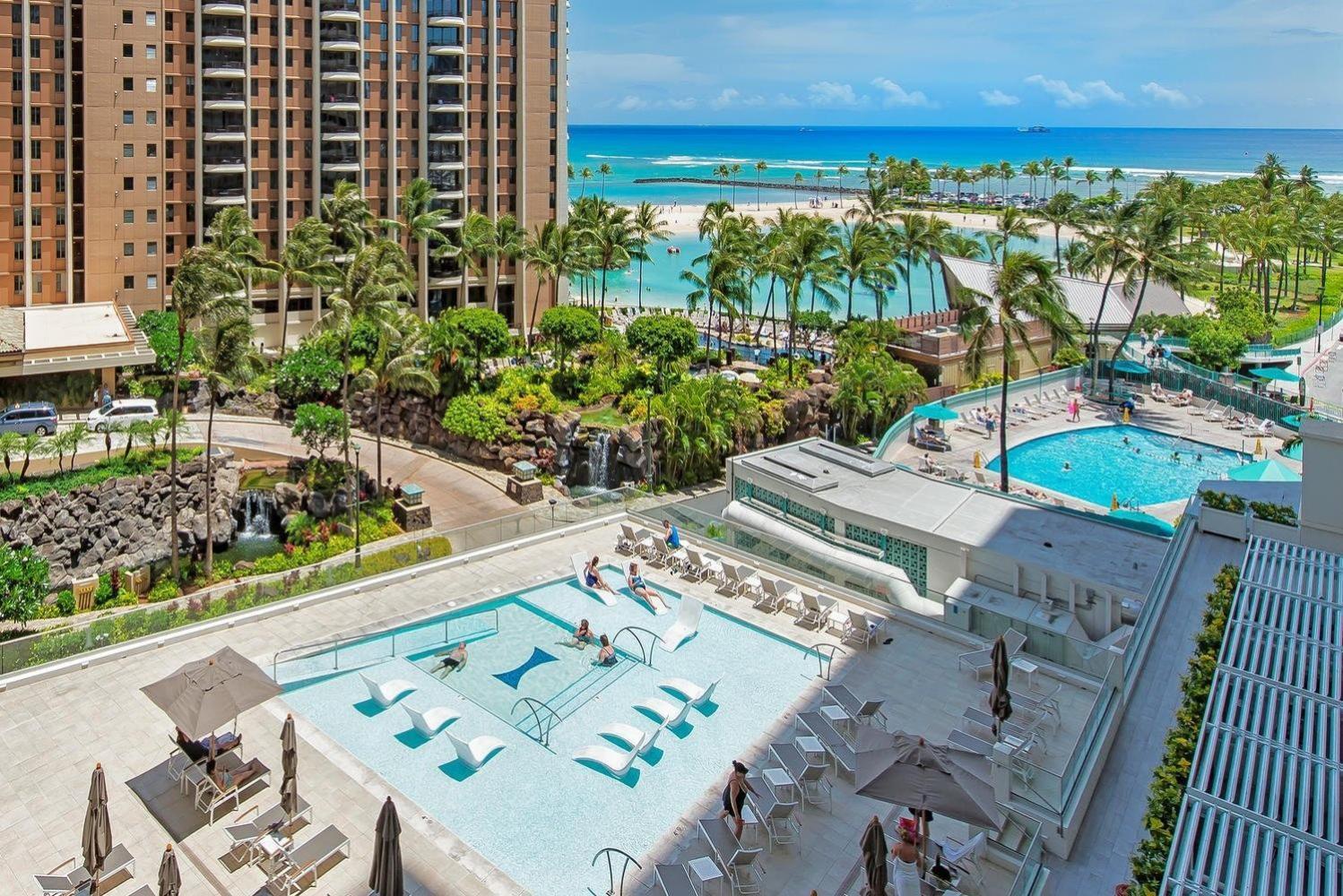 Ilikai Tower One Bedroom Lagoon View Waikiki Condos With Lanai & Free Wifi Honolulu Phòng bức ảnh