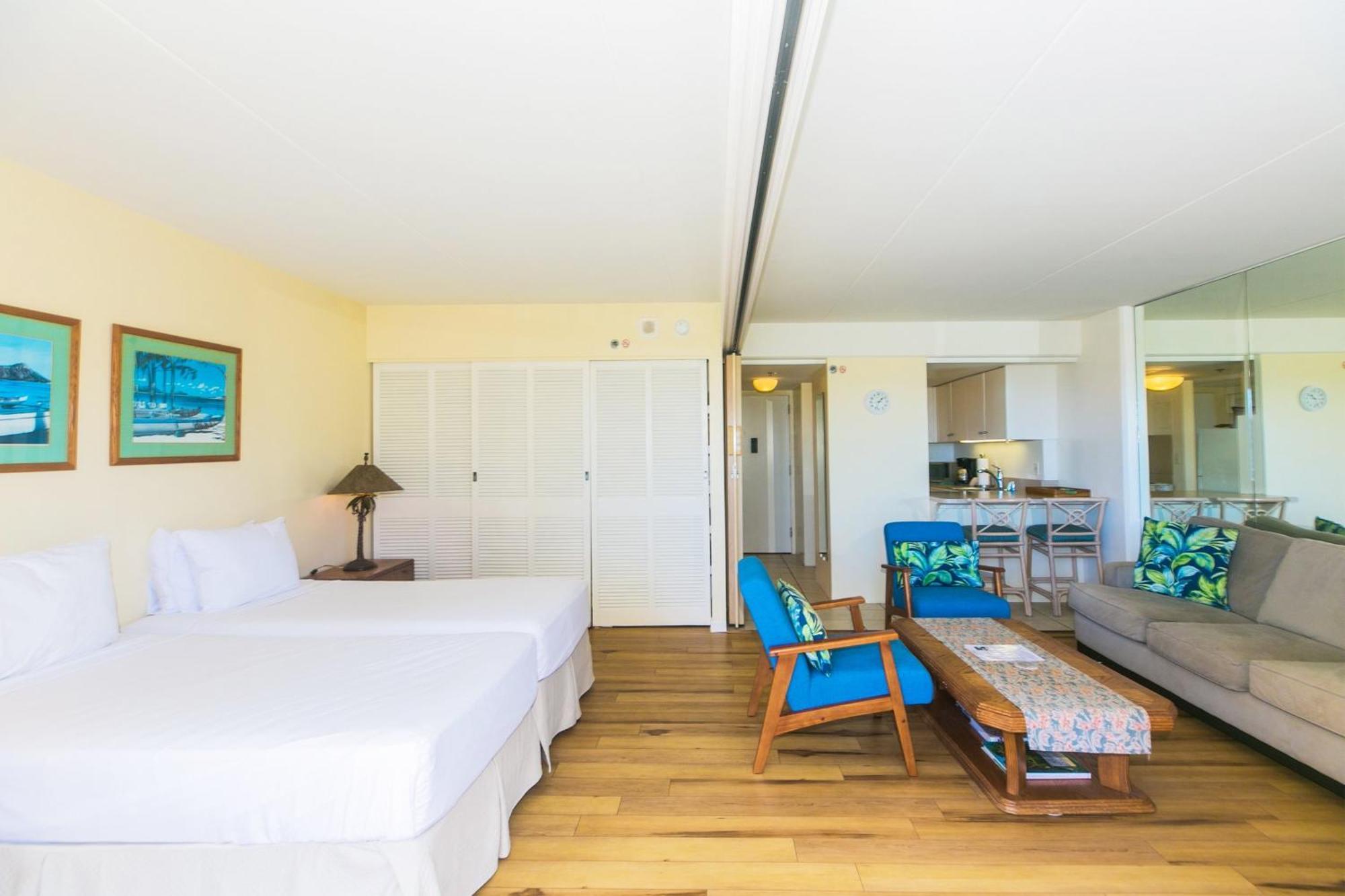 Ilikai Tower One Bedroom Lagoon View Waikiki Condos With Lanai & Free Wifi Honolulu Phòng bức ảnh
